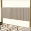 Lit plateforme à baldaquin avec tête de lit et structure en métal Upholstery-123985626