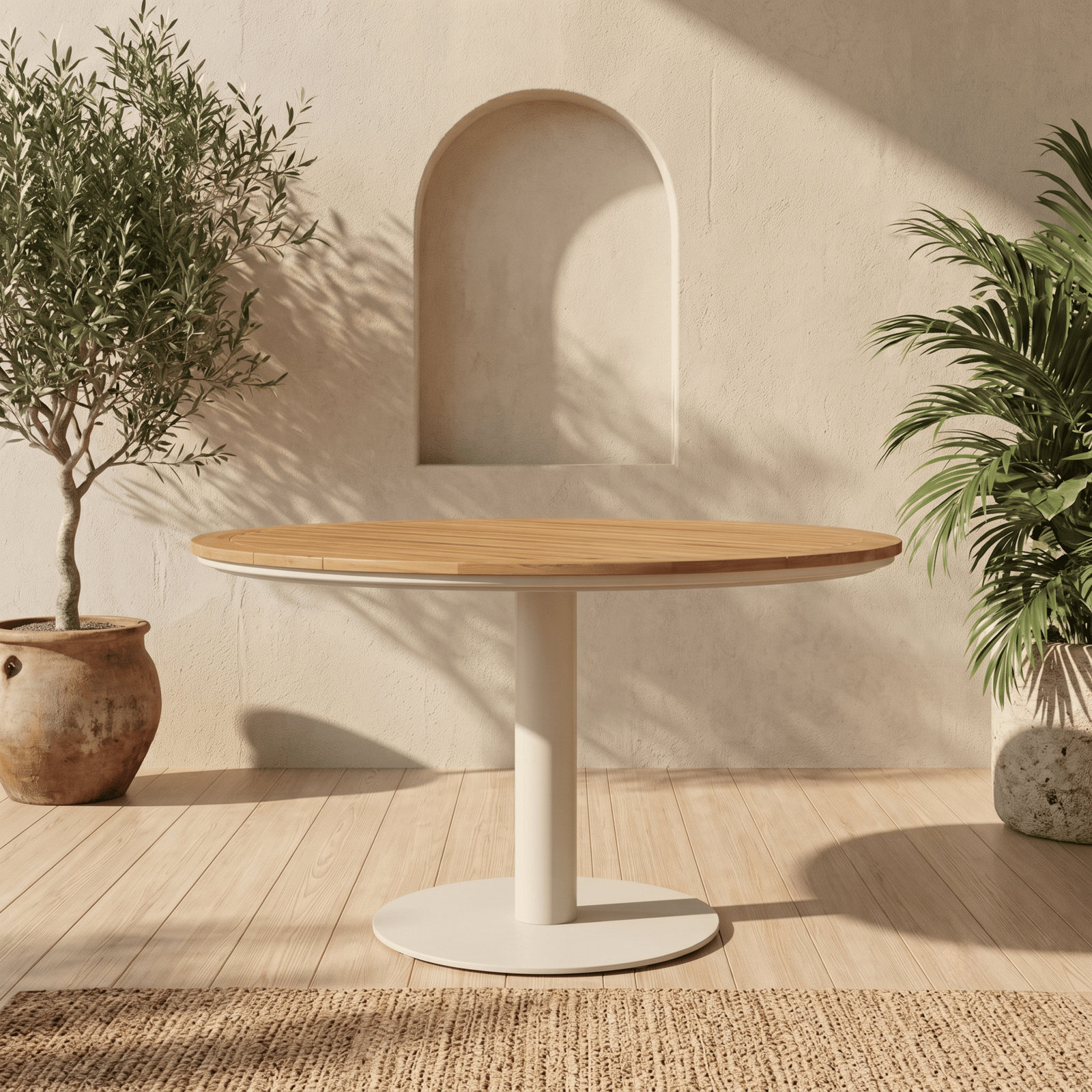 Orsa 48" Teak Patio Dining Table