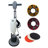 13" Multi-Purpose Commercial Floor Buffer Polisher Machine - Clean, Buff, and Polish with Ease Ideal for Carpets Too Includes Optional Solution Tank, 2 Brushes and 3 Scouring Pads