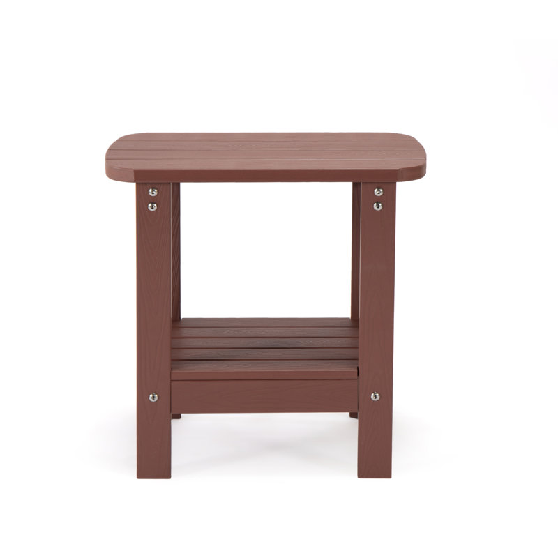 Table d'appoint d'extérieur Bostwick, Rouge