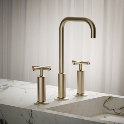 Purist Widespread Faucet with Cross Handles