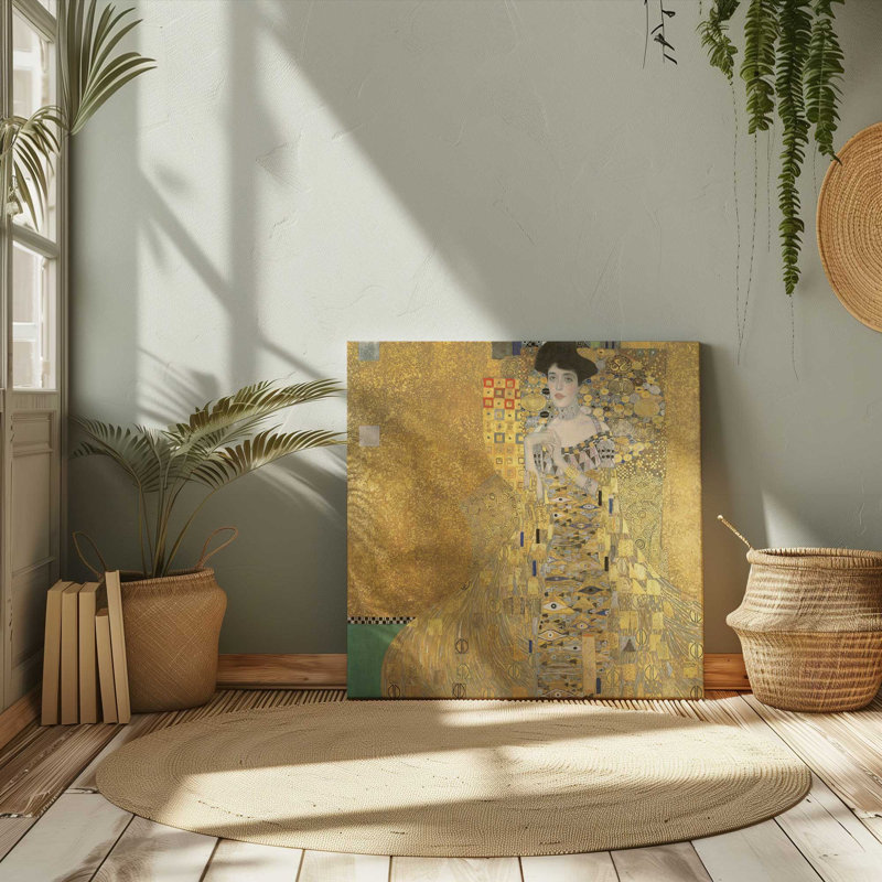 Golden Elegance Reverie, Wrapped Canvas, Does Not Apply, 12" H x 12" W