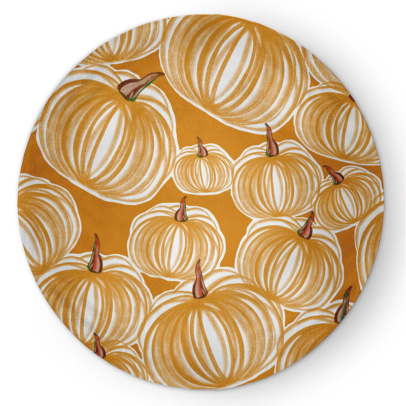 Argaki Chenille Indoor Rug, Round 5'