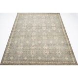Vintage One-of-a-Kind Rectangle 9'2" X 12' Hand Knotted Area Rug