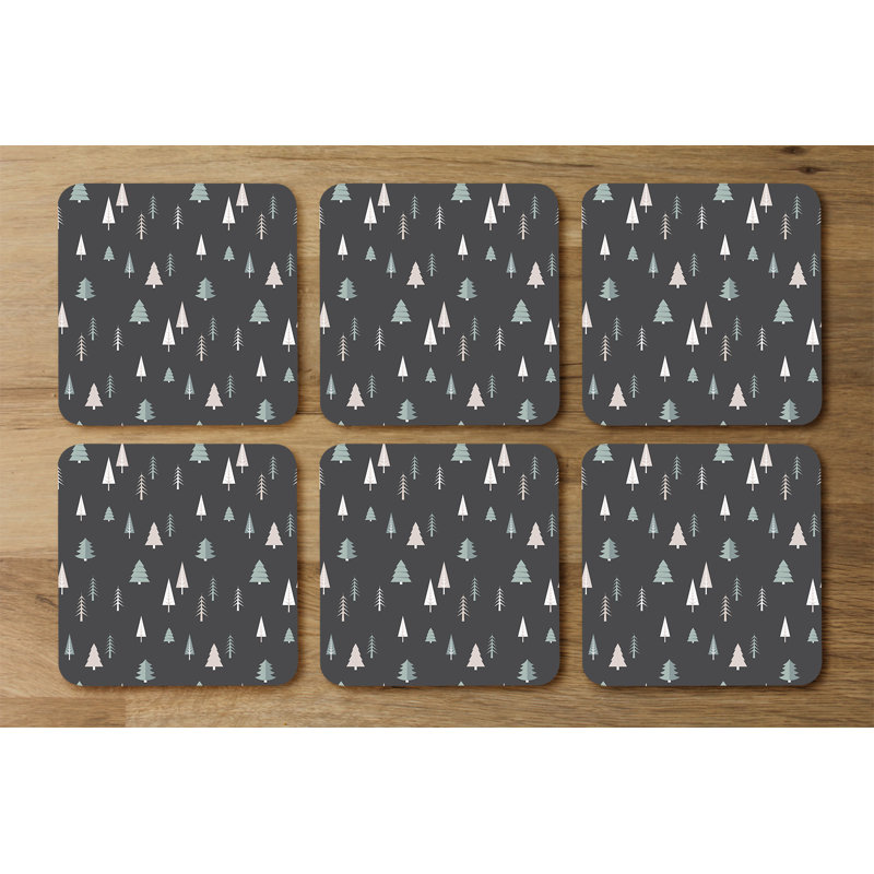 Square 6 Piece Coaster Set