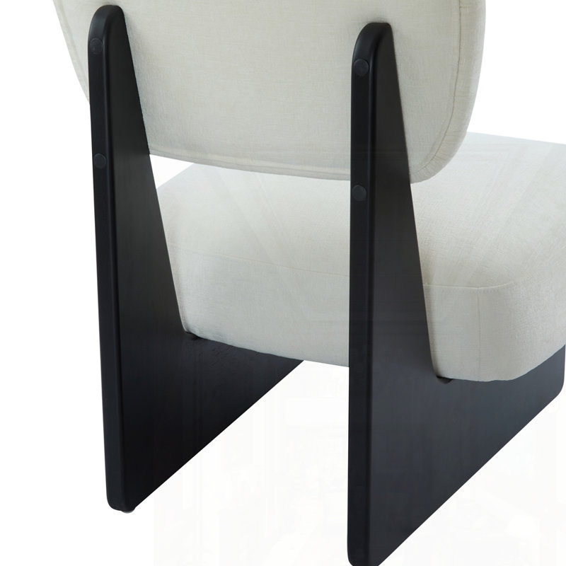 Ensemble de 2 chaises longues modernes, Beige, Noir