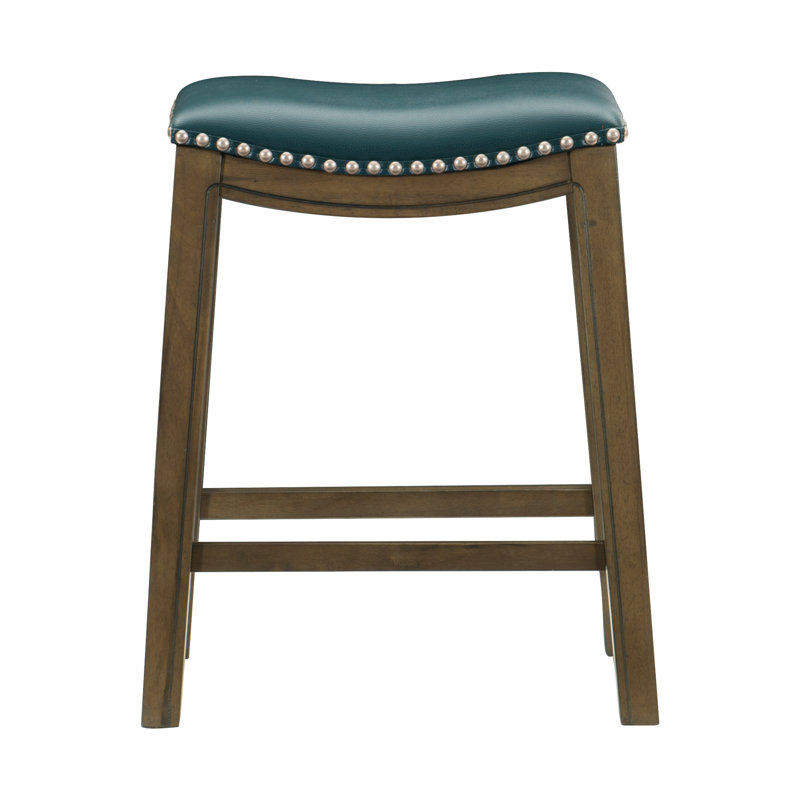 Tabouret Zackery, Vert, Tabouret de comptoir (siège d'une hauteur de 24 p