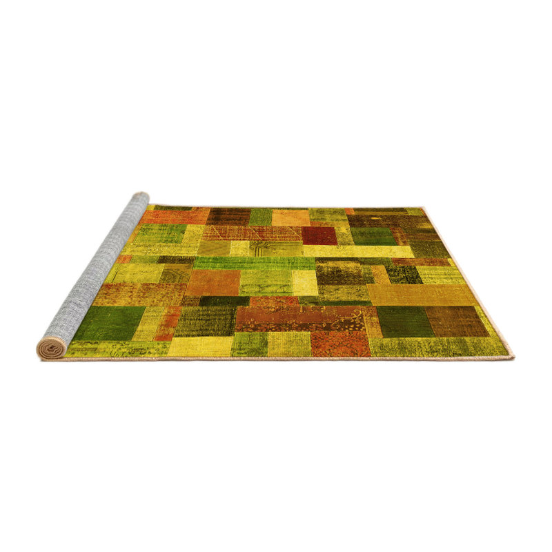 Ericalynn Performance Patchwork Indoor Rug, Square 4'