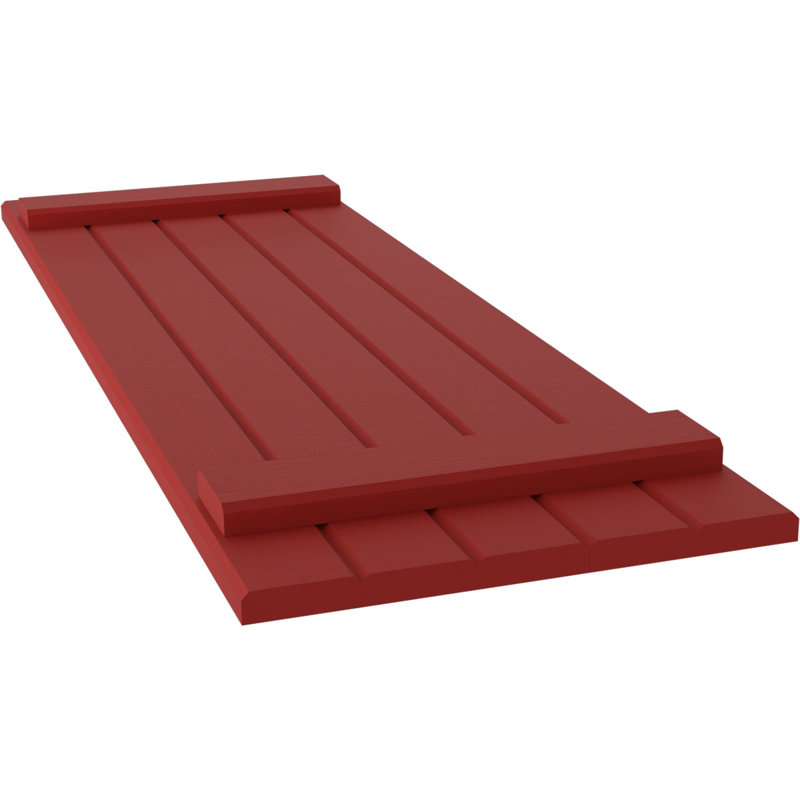 Volets de planche-n-lattes (par paire) Americraft (2 lattes), Rouge feu, 17 1/2", 32"