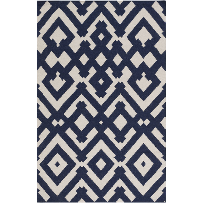 Hemel Wool Geometric Indoor Rug, Rectangle 3'3" x 5'3"