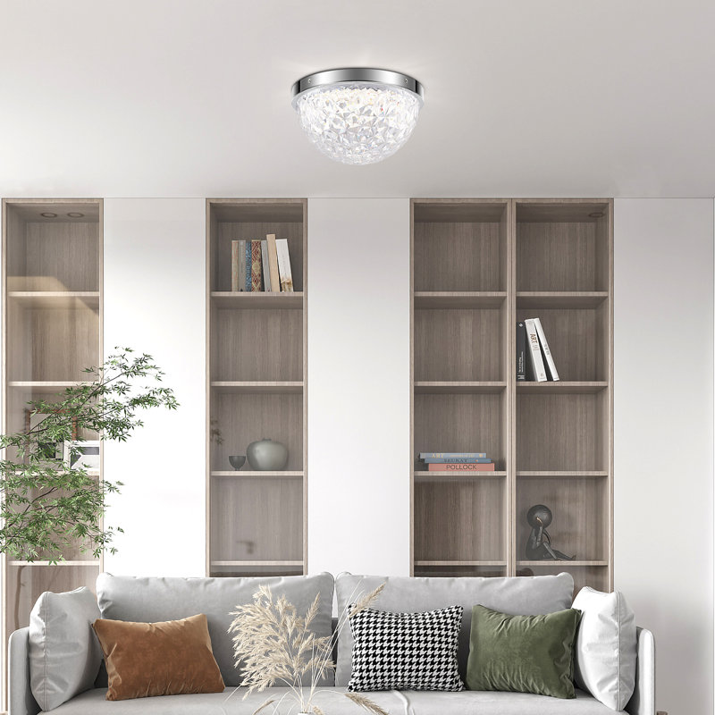 Castor Crystal LED Flush Mount