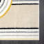 Tapis rectangulaire en polypropylène tissé à la machine à motif géométrique crème-576996321