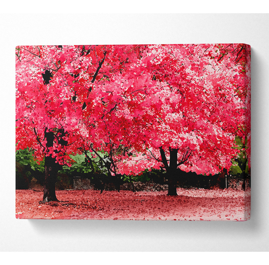 Pink Tree Heaven - Kunstdrucke auf Segeltuch