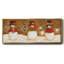 «Top Hat Snowmen» - Toile encadrée