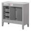 Ensemble de meuble-lavabo 36 po avec lavabo, armoire de salle de bain avec tiroirs, structure solide et panneau de fibres à densité moyenne-125685179
