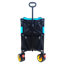 Grand chariot de chariot pliant avec capacité énorme et roues tout-terrain
