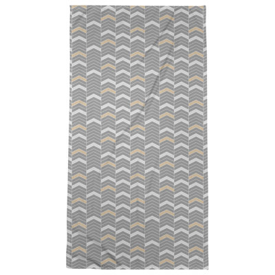 Serviette de bain à chevrons alignés Stephenie
