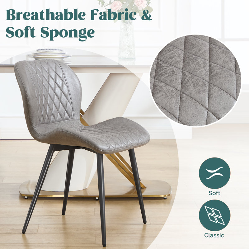 46cm H Dining Chair, Grey