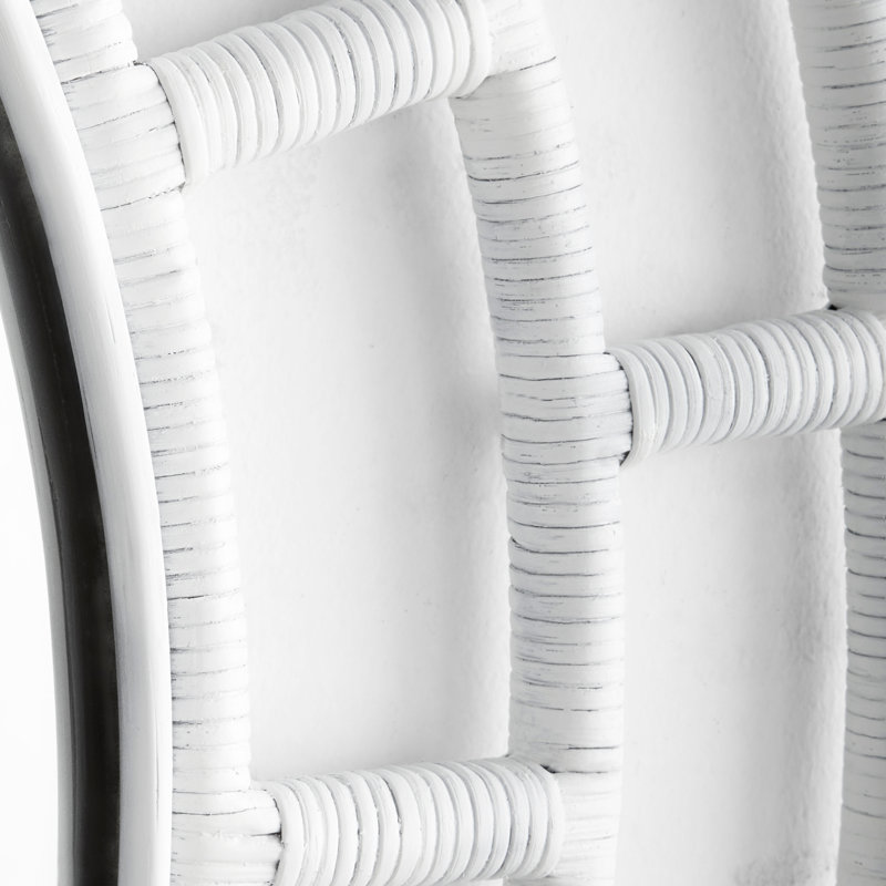 Comoros Wicker / Rattan Round Mirror, 48" x 48"