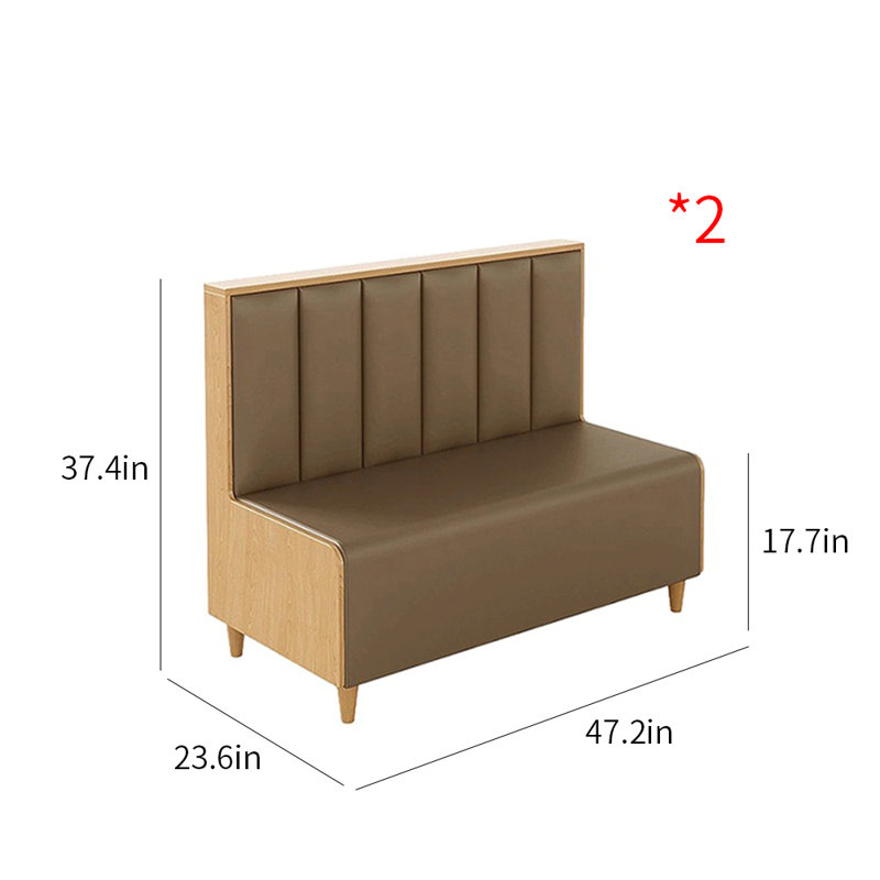 Banc tapissier en similicuir restaurant Cafe