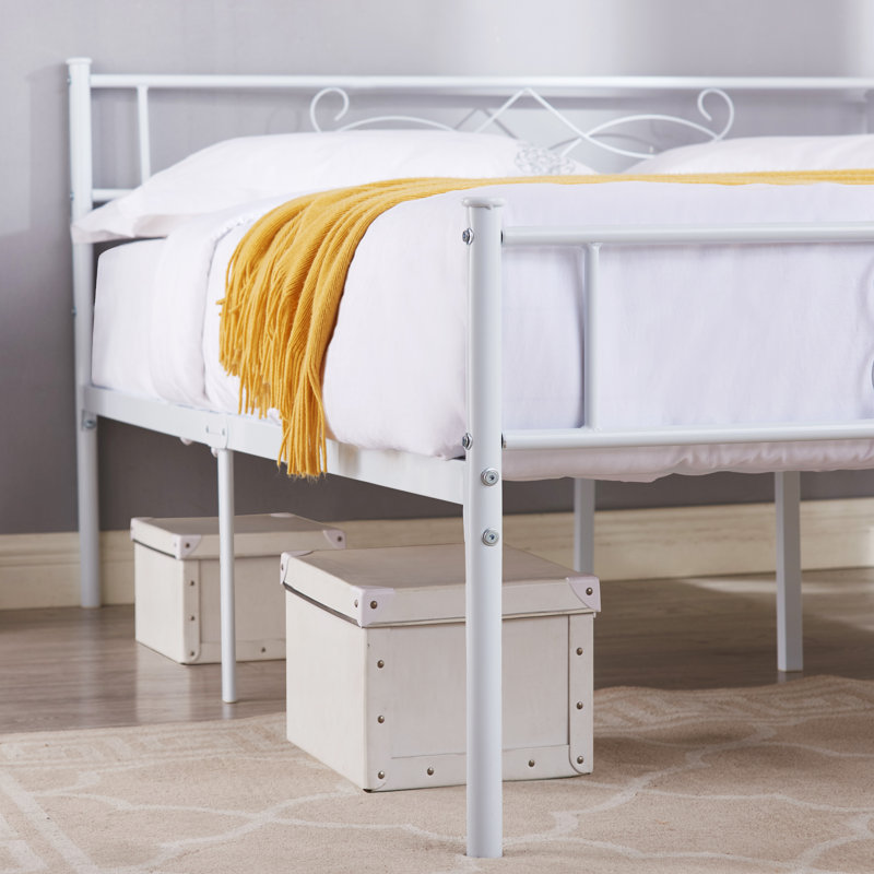 Queen Size Bed Frame Metal Platform Bed Frame with Headboard & Footboard, Mattress Foundation ,No Box Spring Needed, Queen
