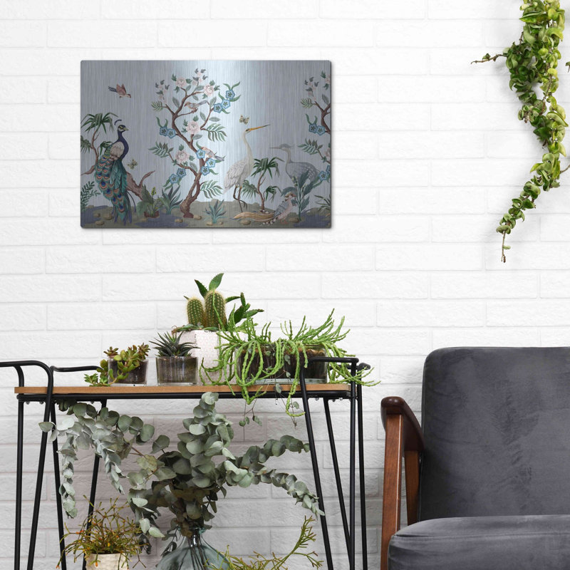 «Florida Bird Garden Crop» par Luxe, H 12 po x l 16 po