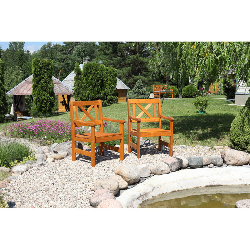 Ardilla Patio Dining Armchair, Honey