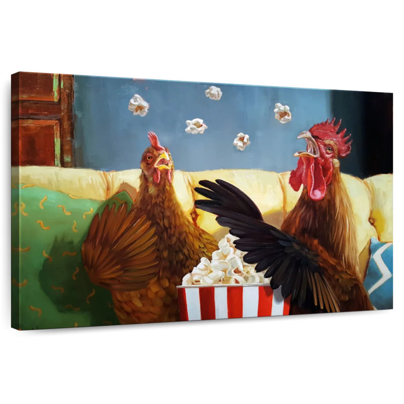 Popcorn Chickens, 8" H x 12" W