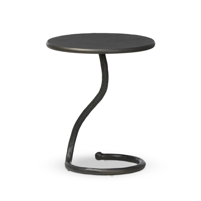 VERA End Table, Gunmetal