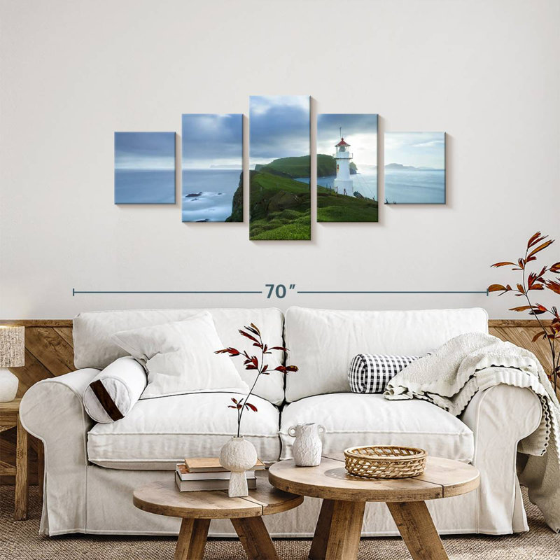 Ocean Lighthouse, 24" H x 55" W