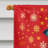 Double Sided 40'' H x 28'' W Polyester Christmas House Flag