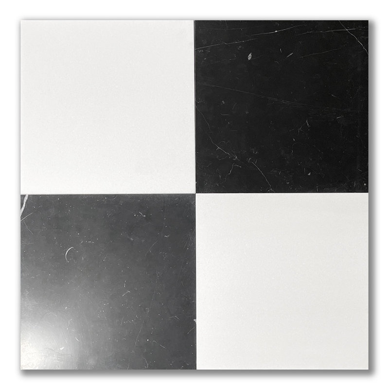 Thassos White Marble 12 in. x 12 in. Marble Tile