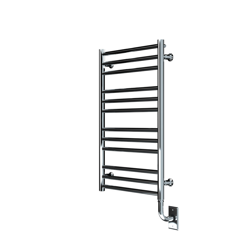 Porte-serviettes chauffant mural 19,5 po x 31 po Sorano, H 31 po x l 19,5 po x P 2,75 po, Chrome chrome, Hardwired