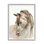 Gentle Horse Portrait Farm Animal WaterColoured Détail par Patti Mann - peinture sur toile à cadre flottant