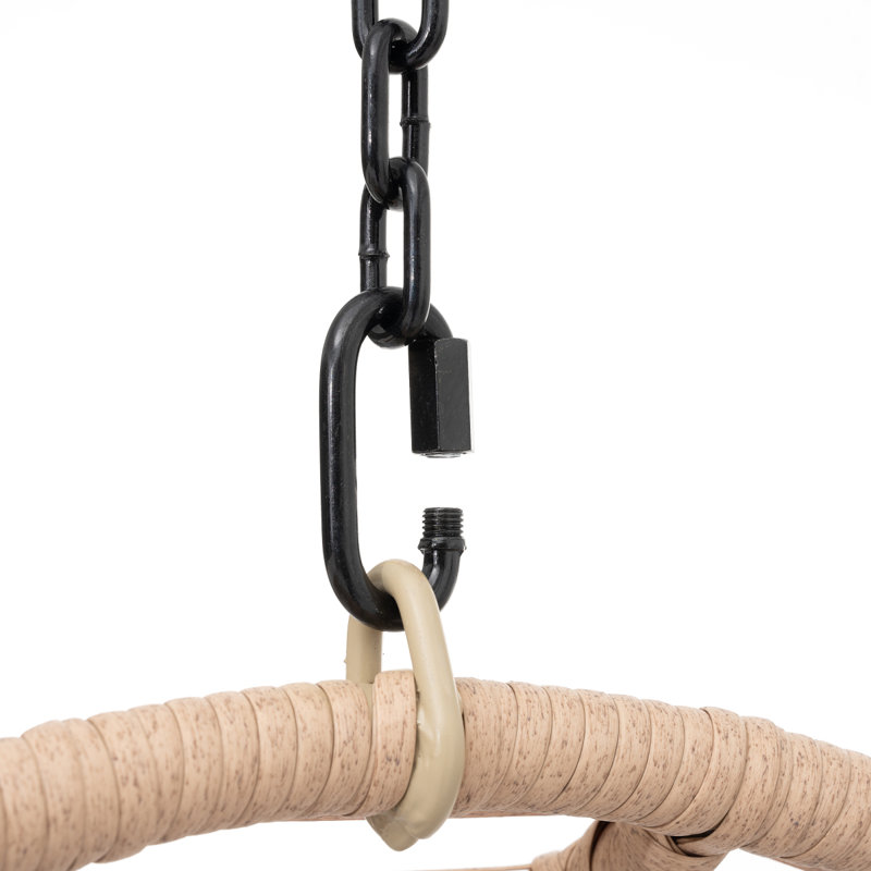 Outdoor Wicker Swing Egg Chair Seat-Natural