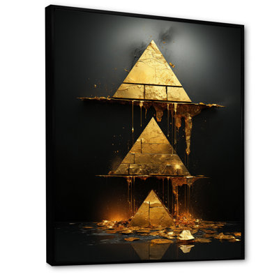 «Ascendant Abundance Retro Gold I», reproduction sur toile