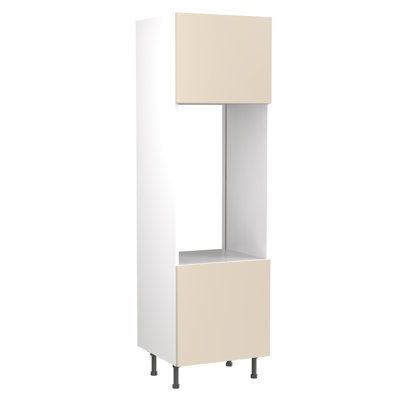 KitchenKit Flatpack Slab Gloss Tall Unit Double Oven