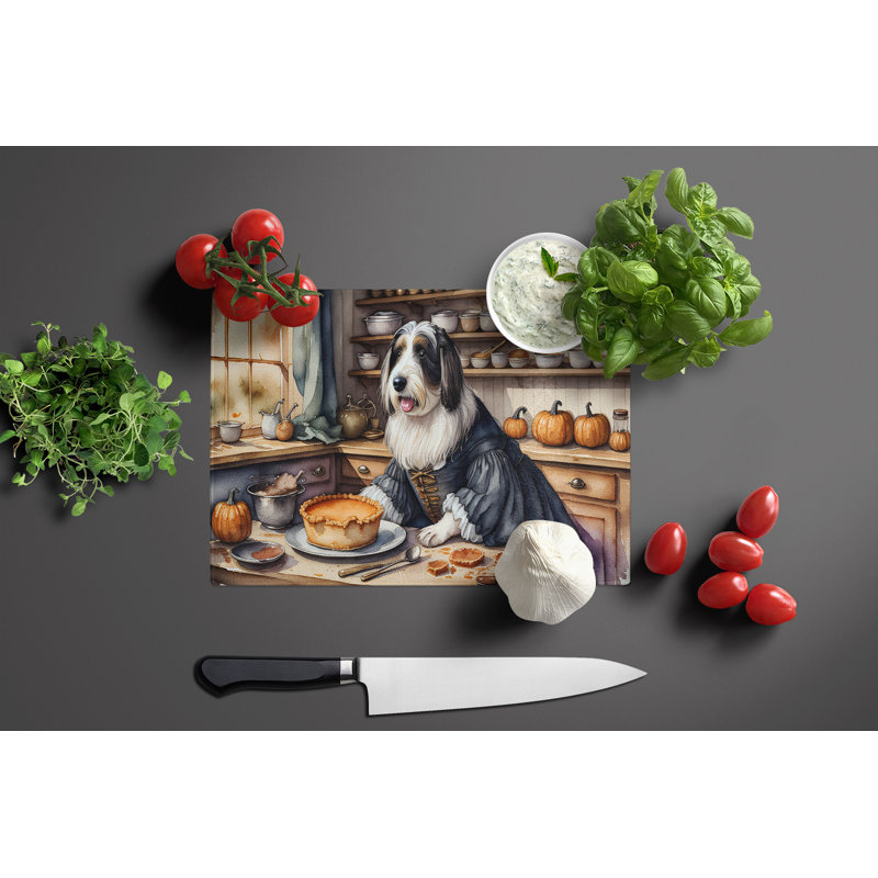 Planche à découper en verre Beardy Collie