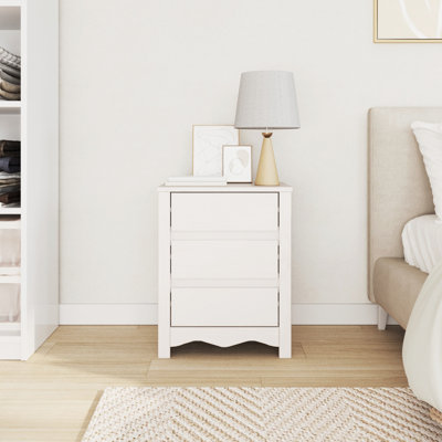 45cm W Solid Wood Bedside Table