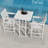  Hdpe Outdoor Patio Bar Set, Tall Adirondack Bar Chair And Table Set (3 Pcs)-114219514