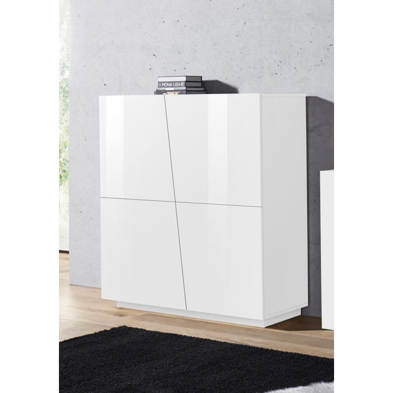 Bayonne 120cm Sideboard, White Glossy