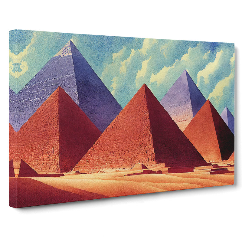Pyramids In The Desert Vol.2 - Wrapped Canvas