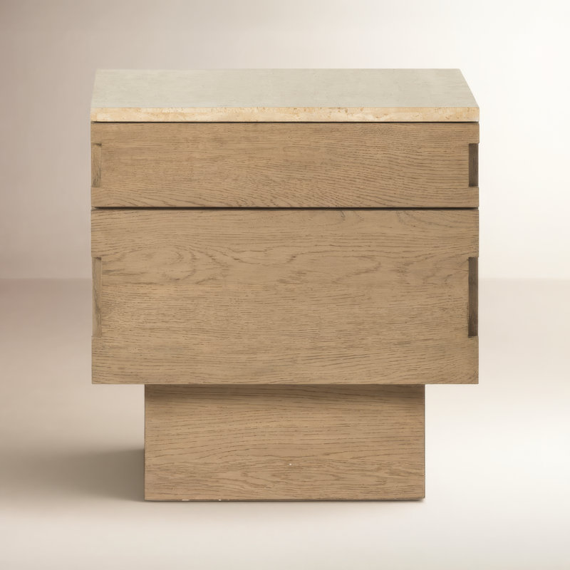 Jaylen 2 - Drawer Solid Wood Nightstand