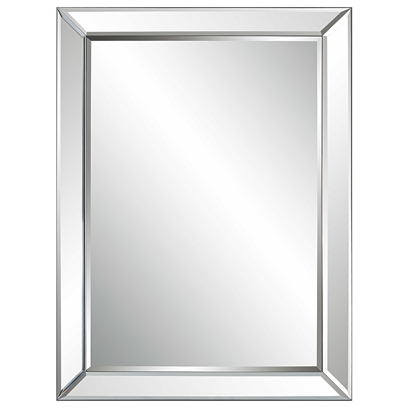 Miroir décoratif traditionnel Catima, 29,5 po x 39,5 po, Ensemble de 1