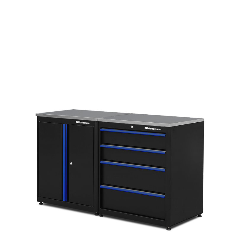 2 Piece Steel Garage Organization Cabinet