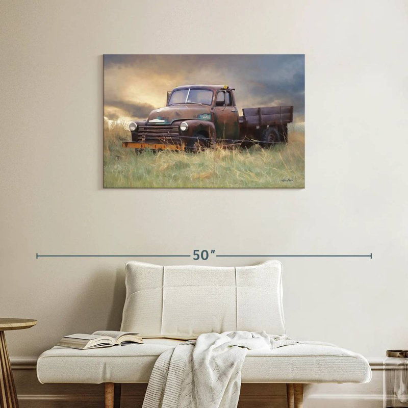 Mehar Rusty Chevy, 24" H x 36" W