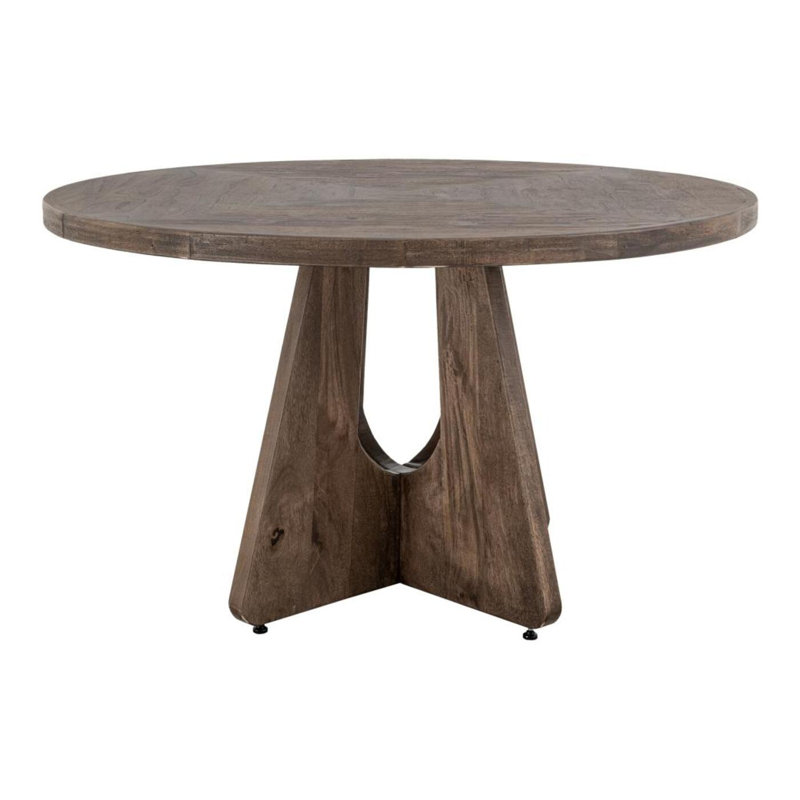 Table de salle à manger Balam, 30.5"H x 59.75"L × 59.75"W, Brun, Brun
