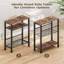 40cm W Metal Bedside Table-954178421