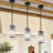 1-Light Modern Crystal Single Pendant Light With Adjustable Height -465480788