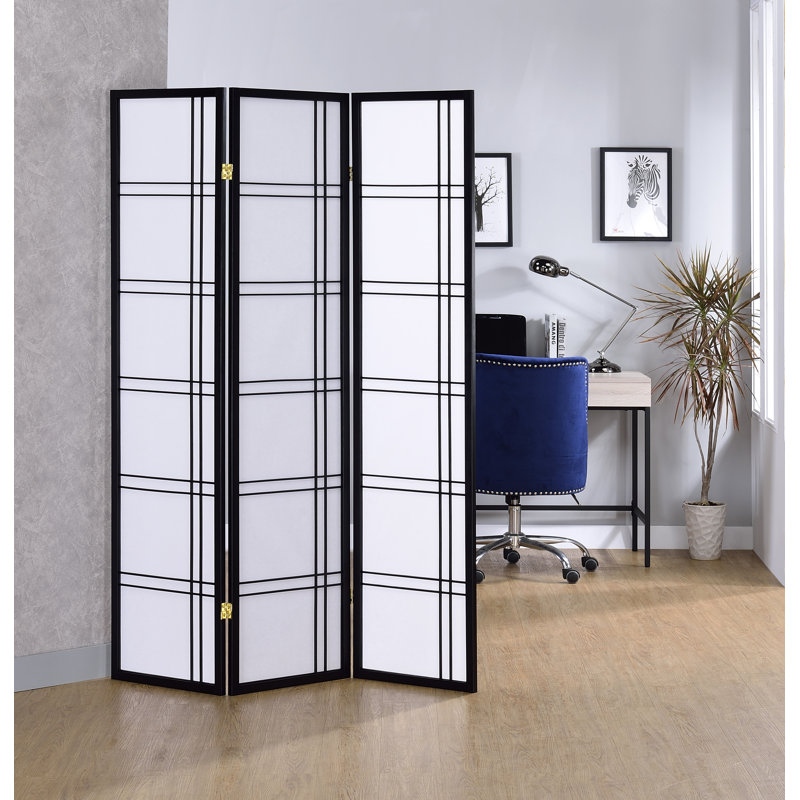 Cloison pliante Keitez, Blanc, 3